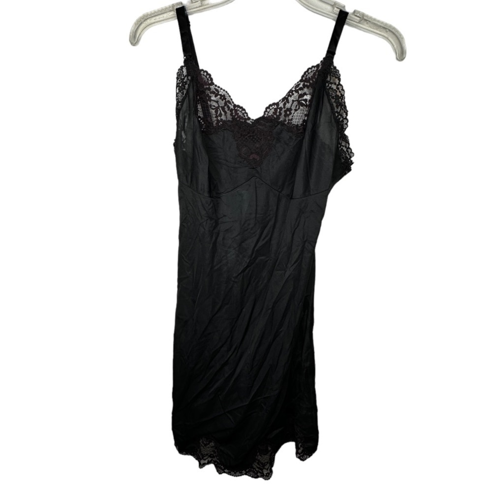 Vintage Carol Brent Black Full‎ Slip - Picture 1 of 7